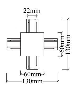 Соединитель X-образный (однофазный) для встраиваемого шинопровода Crystal Lux CLT 0.2211 04 WH-foto2