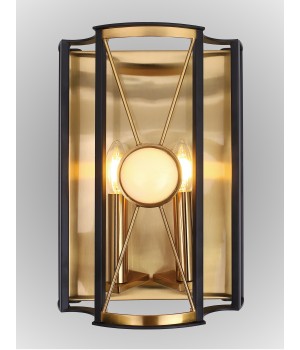 Бра Crystal Lux TANDEM AP2 GOLD-foto2