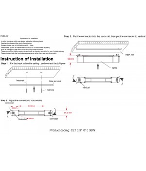 Светильник однофазный Crystal Lux CLT 0.31 010 36W BL T4000K-foto2