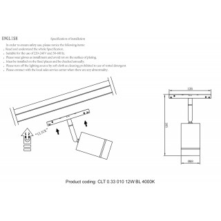 Светильник трековый магнитный Crystal Lux CLT 0.33 010 12W BL 4000K-foto3