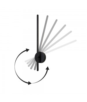 Поворотный настенный светильник Crystal Lux VERDE AP L500 BLACK-foto4