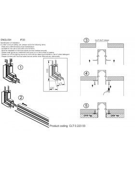 Внешний соединитель угловой для встраиваемого магнитного шинопровода Crystal Lux CLT 0.223 03 BL-foto2