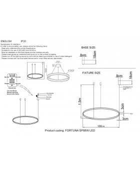 Люстра Crystal Lux FORTUNA SP88W LED GOLD-foto3