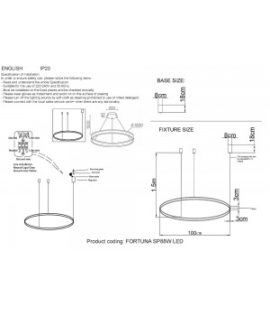 Люстра Crystal Lux FORTUNA SP88W LED GOLD-foto3