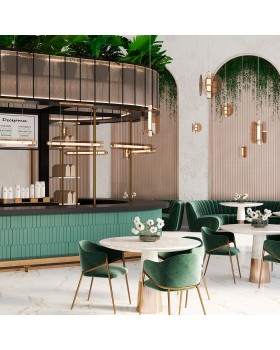 Светильник подвесной Crystal Lux AMARILLO SP12W LED BRASS-foto3