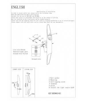 Бра Crystal Lux CLT 332W2-V2 BL-GO-foto2