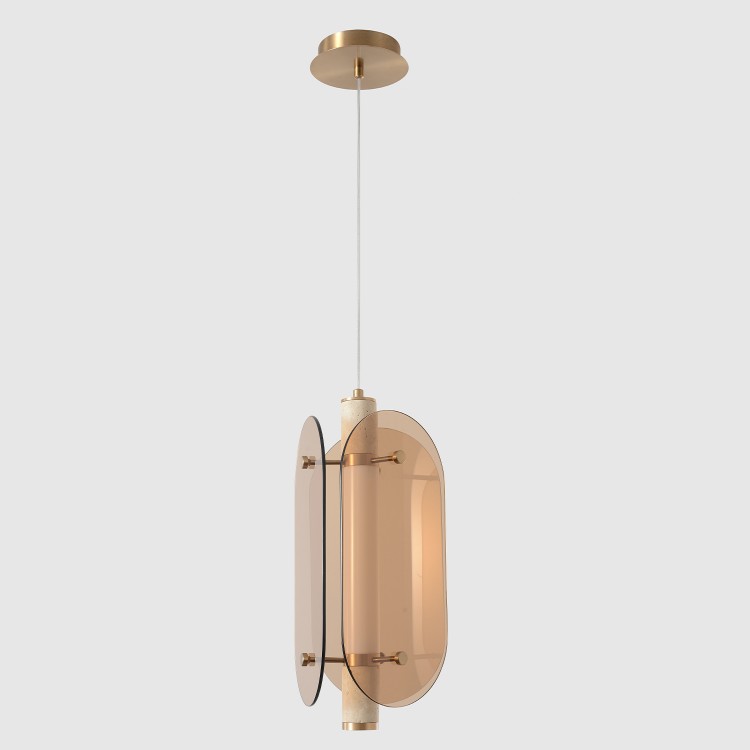 Светильник подвесной Crystal Lux AMARILLO SP18W LED BRASS Светильник подвесной Crystal Lux AMARILLO SP18W LED BRASS