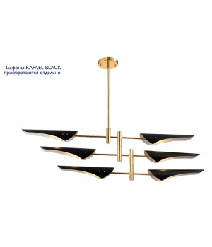 Люстра (без плафонов) Crystal Lux RAFAEL SP6 GOLD-foto3