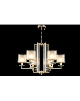 Люстра Crystal Lux NICOLAS SP-PL6 GOLD/WHITE-foto2