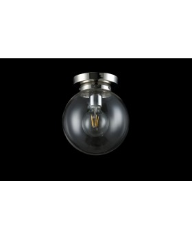 Светильник потолочный Crystal Lux MARIO PL1 D200 NICKEL/TRANSPARENTE-foto3