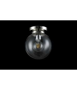 Светильник потолочный Crystal Lux MARIO PL1 D200 NICKEL/TRANSPARENTE-foto3
