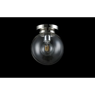 Светильник потолочный Crystal Lux MARIO PL1 D200 NICKEL/TRANSPARENTE-foto3