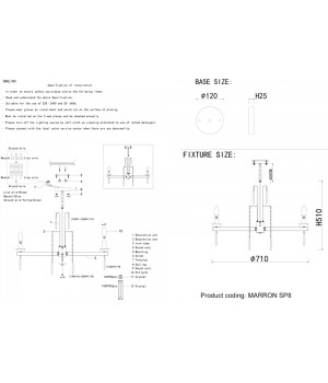 Люстра Crystal Lux MARRON SP8 CHROME-foto5