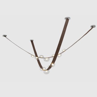 Светильник подвесной Crystal Lux BOSQUE SP7 L3000 BROWN/TRANSPARENT-foto4