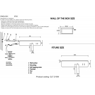 Бра Crystal Lux CLT 215W  BL-foto7