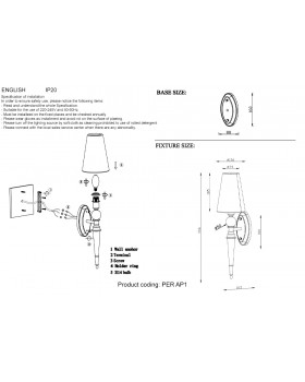 Бра Crystal Lux PER AP1 CHROME/SILVER-foto6