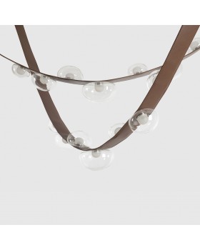 Светильник подвесной Crystal Lux BOSQUE SP7 L3000 BROWN/TRANSPARENT-foto2