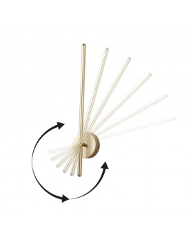 Поворотный настенный светильник Crystal Lux VERDE AP L700 GOLD-foto2