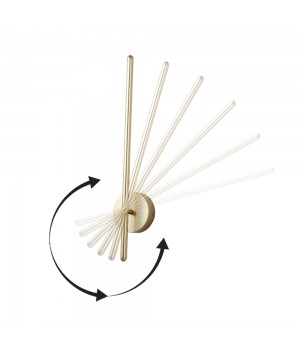 Поворотный настенный светильник Crystal Lux VERDE AP L700 GOLD-foto2