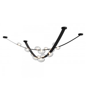 Светильник подвесной Crystal Lux BOSQUE SP7 L3000 BLACK/TRANSPARENT-foto3