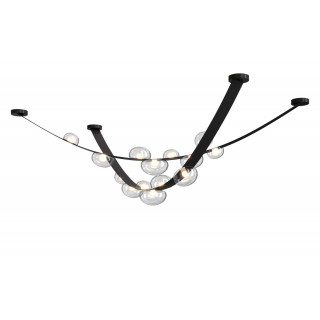 Светильник подвесной Crystal Lux BOSQUE SP7 L3000 BLACK/TRANSPARENT-foto3