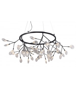 Светильник подвесной Crystal Lux EVITA SP45 D BLACK/TRANSPARENT-foto2