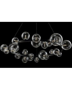 Люстра Crystal Lux AGATA SP24 BLACK/TRANSPARENTE-foto3