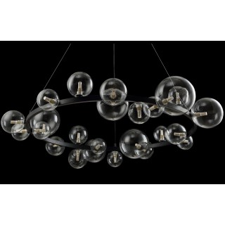 Люстра Crystal Lux AGATA SP24 BLACK/TRANSPARENTE-foto3