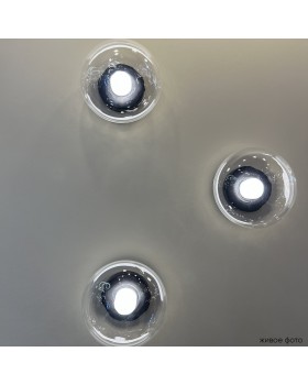 Бра Crystal Lux BOSQUE AP1 BLACK/TRANSPARENT-foto2