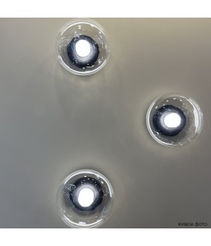 Бра Crystal Lux BOSQUE AP1 BLACK/TRANSPARENT-foto2