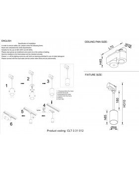 Светильник трековый однофазный Crystal Lux CLT 0.31 012 BL-foto4