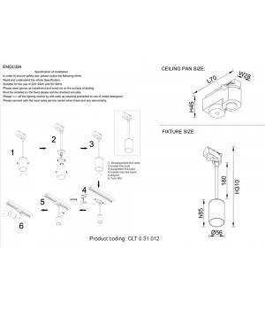 Светильник трековый однофазный Crystal Lux CLT 0.31 012 BL-foto4