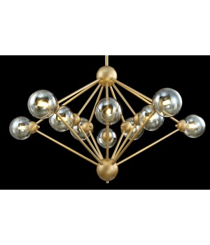 Люстра Crystal Lux FRANCISCA SP10 GOLD/COGNAC-foto3