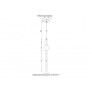 Светильник подвесной Crystal Lux ELISA SP1.2-foto5
