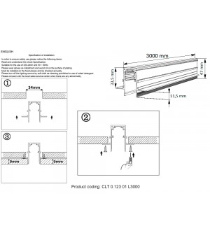 Шинопровод магнитный встраиваемый Crystal Lux CLT 0.123 01 L3000 WH-foto2