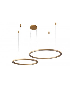 Люстра Crystal Lux FORTUNA SP123W LED D600+800 GOLD