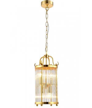Светильник подвесной Crystal Lux TADEO SP4 D200 GOLD/TRANSPARENTE-foto2
