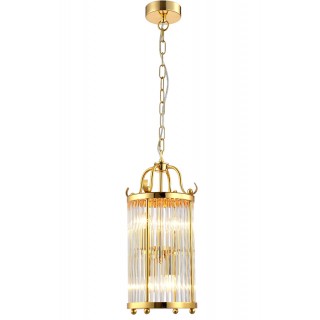 Светильник подвесной Crystal Lux TADEO SP4 D200 GOLD/TRANSPARENTE-foto2