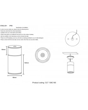 Светильник потолочный Crystal Lux CLT 138C180 WH-foto3