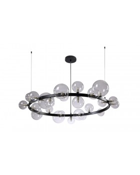 Люстра Crystal Lux AGATA SP24 V2 BLACK/TRANSPARENTE
