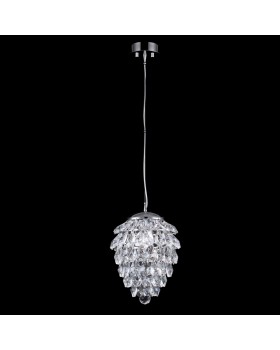 Светильник подвесной Crystal Lux CHARME SP2 CHROME/TRANSPARENT
