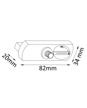Адаптер для однофазного шинопровода Crystal Lux CLT 0.212 02 BL-foto2