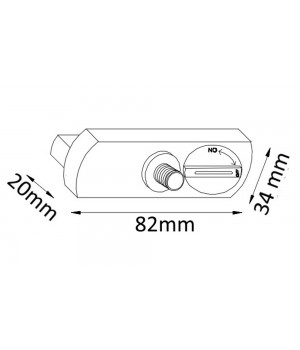 Адаптер для однофазного шинопровода Crystal Lux CLT 0.212 02 BL-foto2