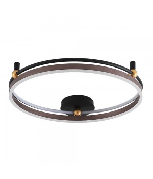 Светильник потолочный Crystal Lux FERNANDO PL72W LED COFFEE/BLACK-foto2