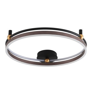 Светильник потолочный Crystal Lux FERNANDO PL72W LED COFFEE/BLACK-foto2