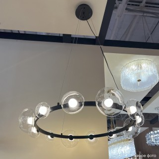 Люстра Crystal Lux BOSQUE SP12 BLACK/TRANSPARENT-foto8