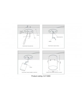 Светильник потолочный Crystal Lux CLT 048C WH-foto5