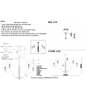 Люстра Crystal Lux ARMANDO SP6+6 CHROME-foto3