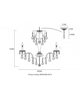 Люстра Crystal Lux MONTANA SP12-foto6