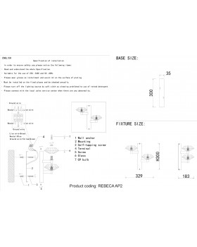 Бра Crystal Lux REBECA AP2 GOLD-foto5